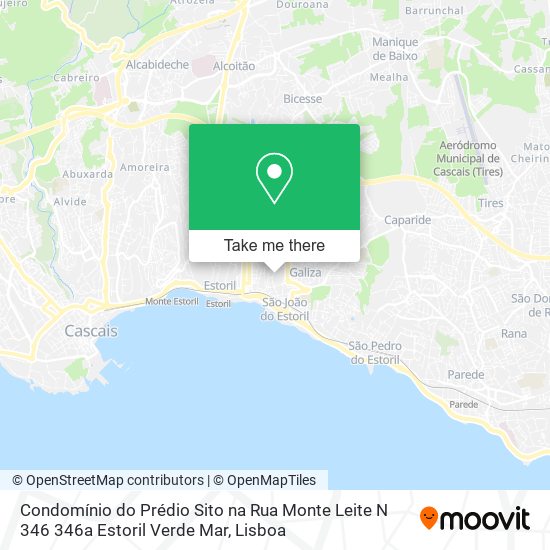 Condomínio do Prédio Sito na Rua Monte Leite N 346 346a Estoril Verde Mar mapa