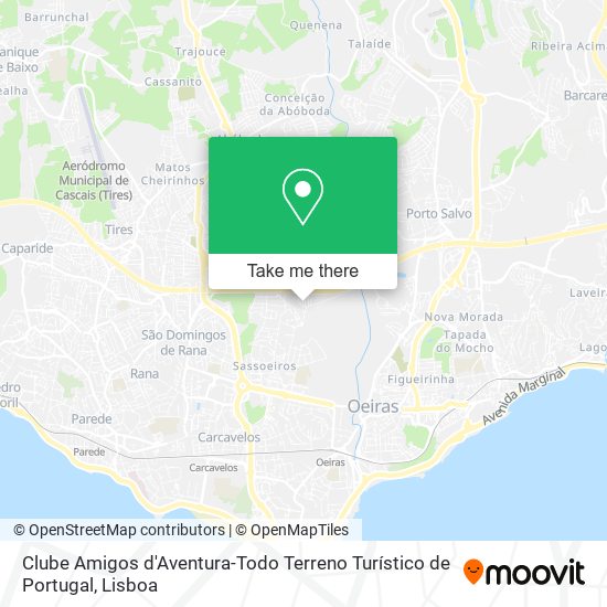 Clube Amigos d'Aventura-Todo Terreno Turístico de Portugal map