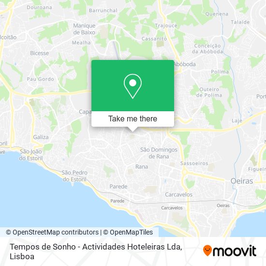 Tempos de Sonho - Actividades Hoteleiras Lda map