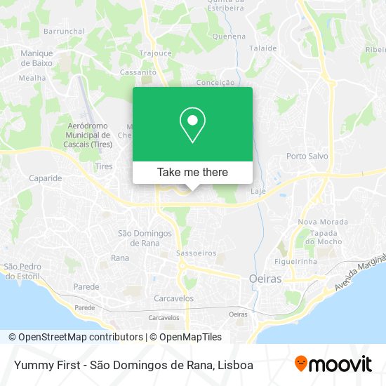 Yummy First - São Domingos de Rana map