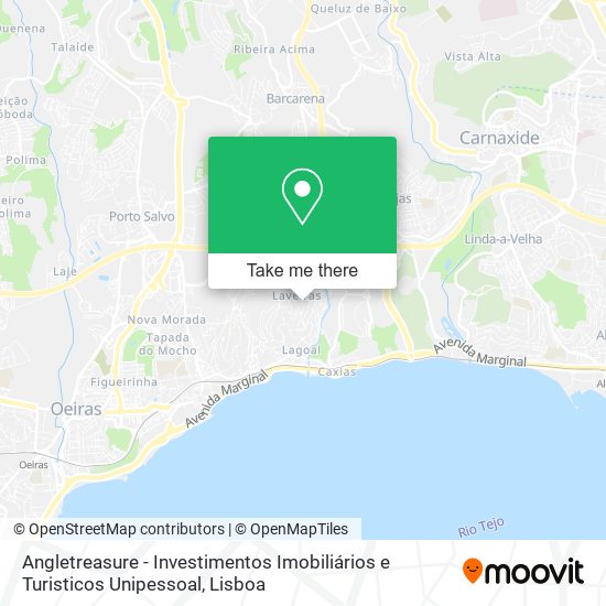 Angletreasure - Investimentos Imobiliários e Turisticos Unipessoal map