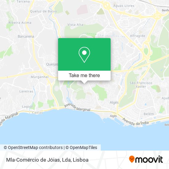Mla-Comércio de Jóias, Lda mapa