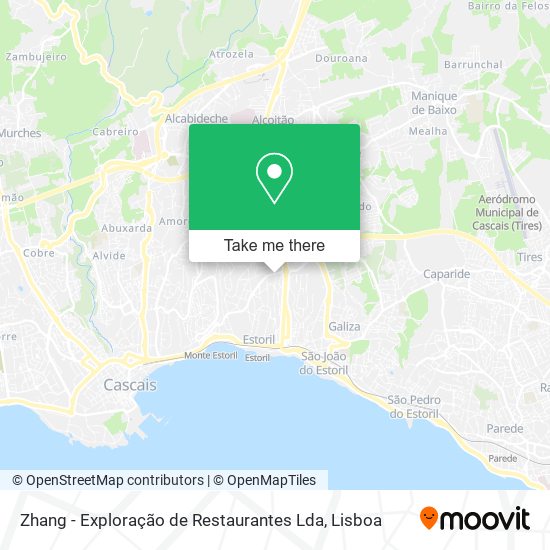 Zhang - Exploração de Restaurantes Lda map