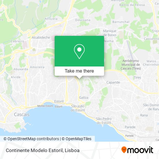 Continente Modelo Estoril map