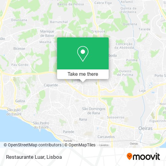 Restaurante Luar mapa
