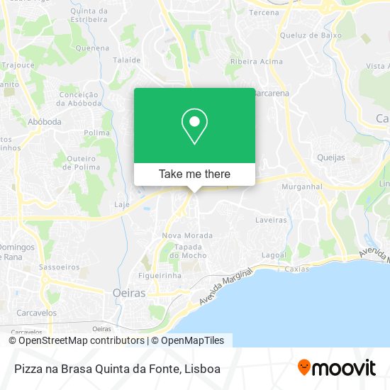 Pizza na Brasa Quinta da Fonte map