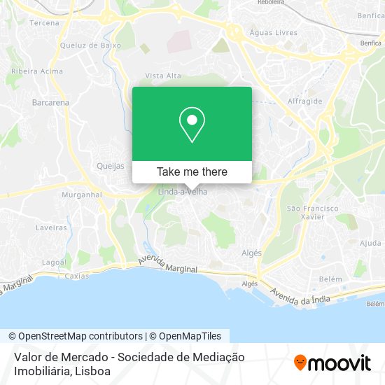 Valor de Mercado - Sociedade de Mediação Imobiliária map