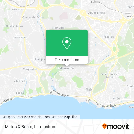 Matos & Bento, Lda map