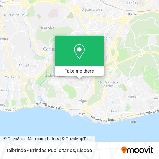 Talbrinde - Brindes Publicitários mapa