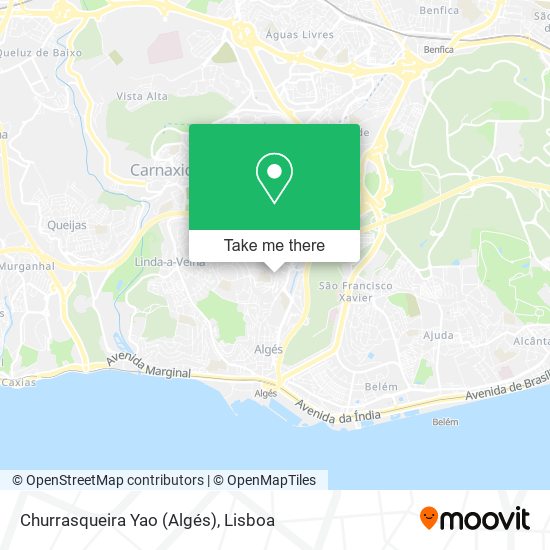 Churrasqueira Yao (Algés) map