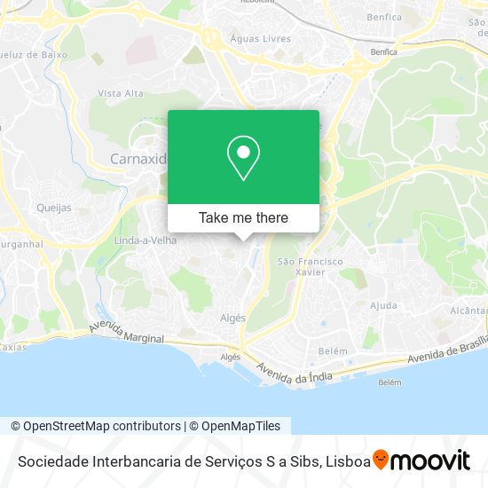 Sociedade Interbancaria de Serviços S a Sibs map