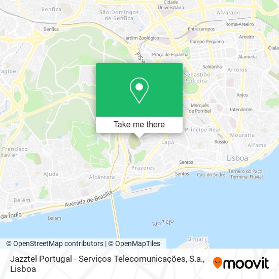 Jazztel Portugal - Serviços Telecomunicações, S.a. mapa