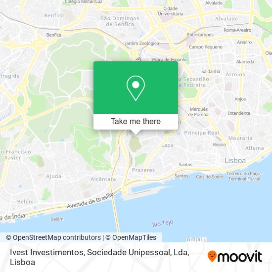 Ivest Investimentos, Sociedade Unipessoal, Lda mapa