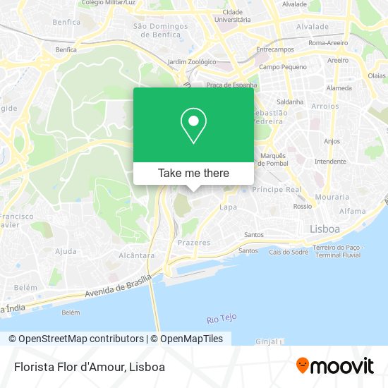 Florista Flor d'Amour mapa