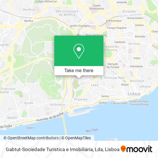 Gabtut-Sociedade Turística e Imobiliária, Lda map