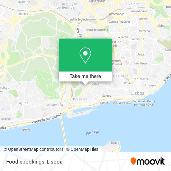 Foodiebookings map