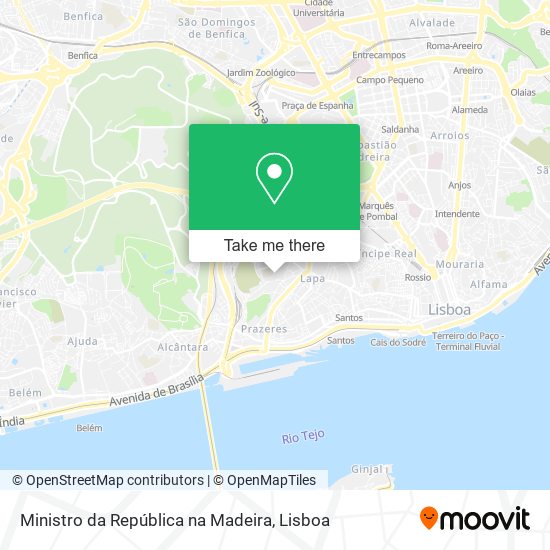 Ministro da República na Madeira map