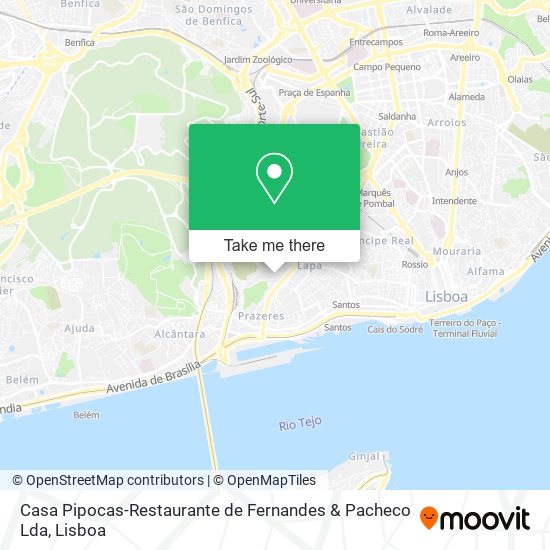 Casa Pipocas-Restaurante de Fernandes & Pacheco Lda map