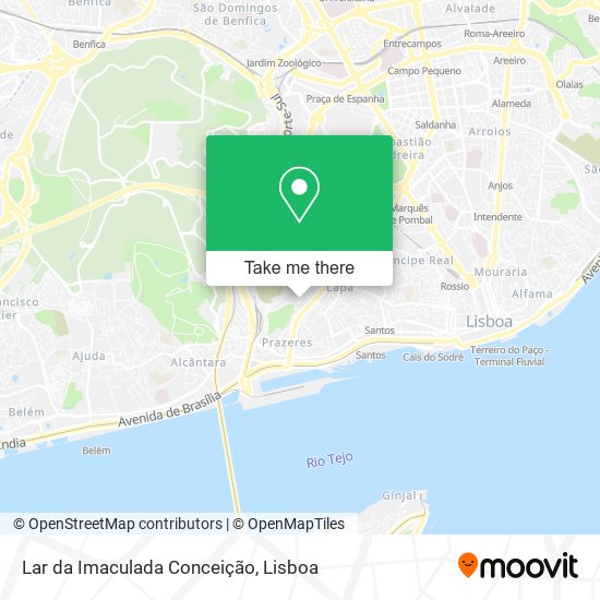 Lar da Imaculada Conceição mapa