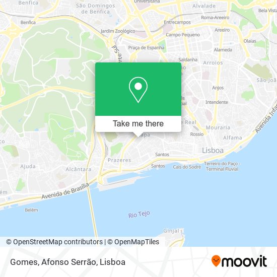 Gomes, Afonso Serrão map