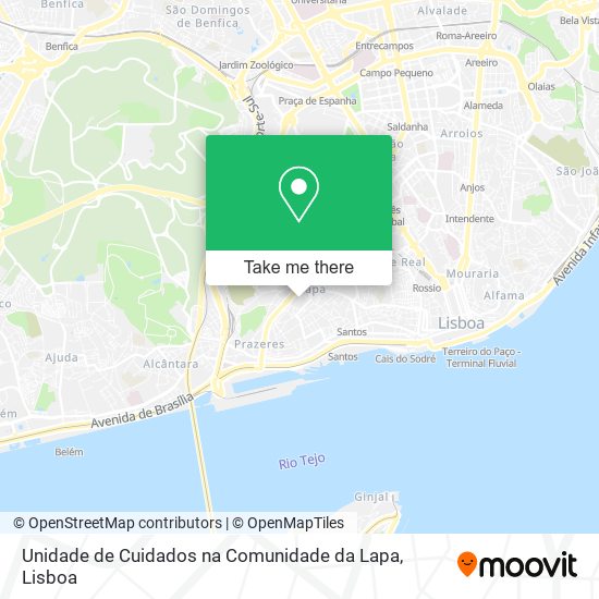 Unidade de Cuidados na Comunidade da Lapa map