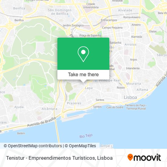 Tenistur - Empreendimentos Turísticos mapa