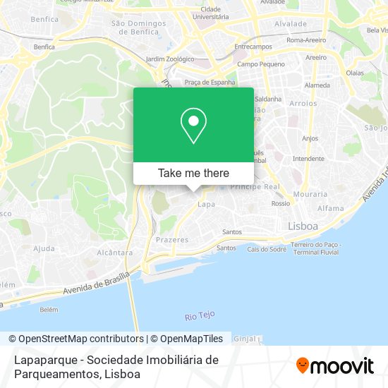 Lapaparque - Sociedade Imobiliária de Parqueamentos mapa