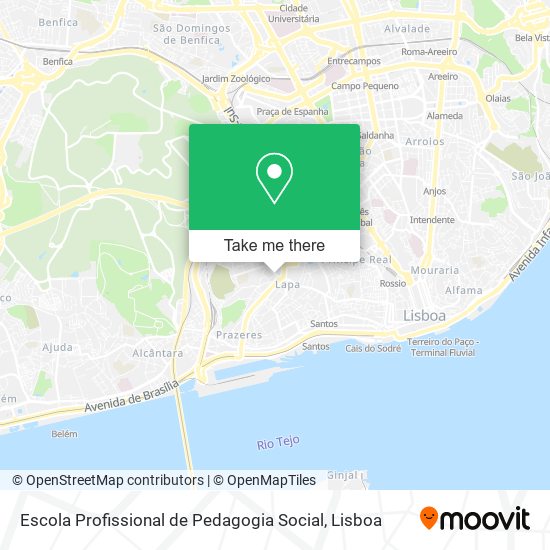 Escola Profissional de Pedagogia Social mapa