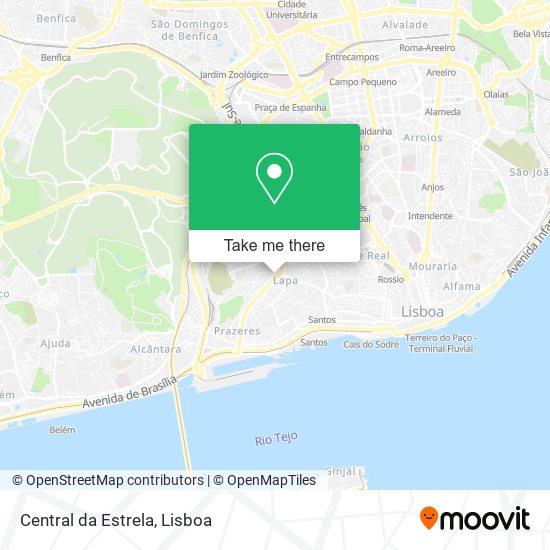 Central da Estrela mapa