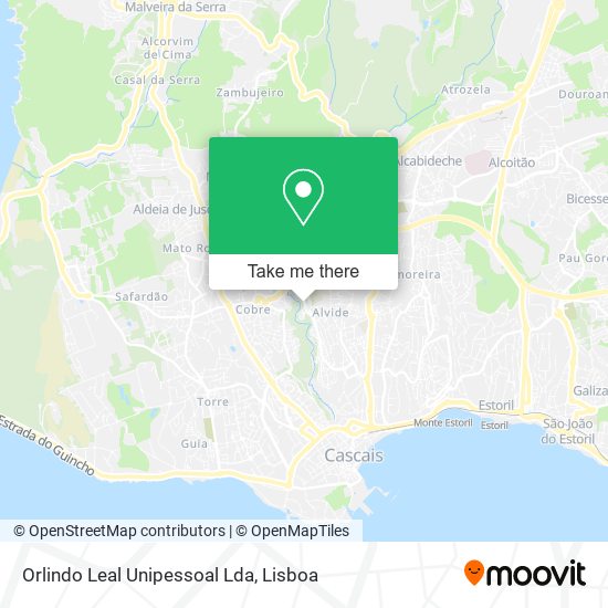 Orlindo Leal Unipessoal Lda mapa