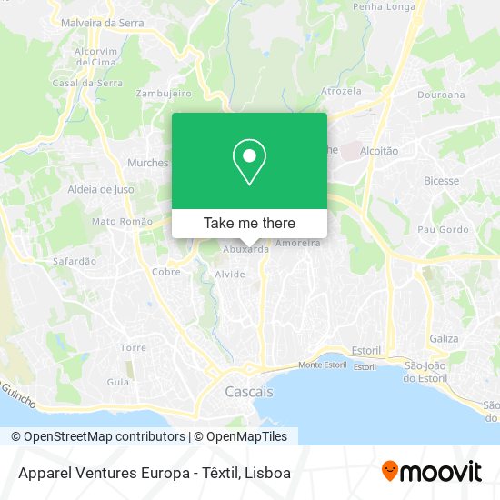 Apparel Ventures Europa - Têxtil mapa