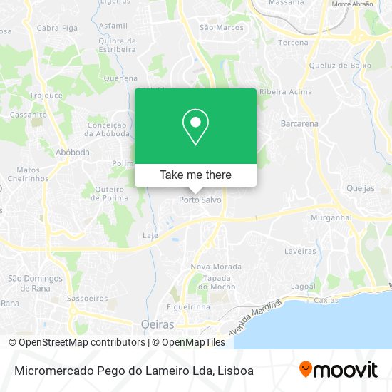 Micromercado Pego do Lameiro Lda mapa