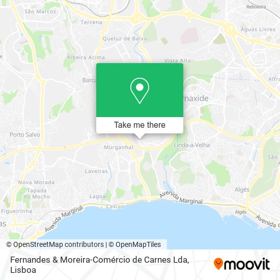 Fernandes & Moreira-Comércio de Carnes Lda map