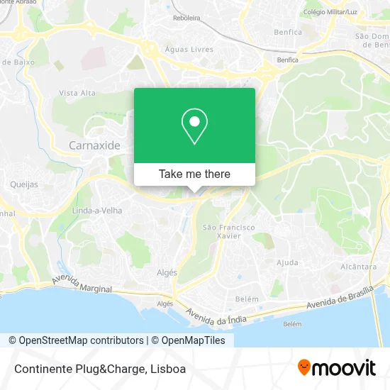 Continente Plug&Charge map