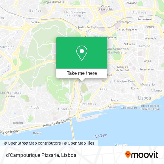 d'Campourique Pizzaria mapa