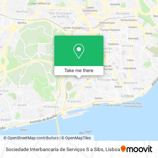 Sociedade Interbancaria de Serviços S a Sibs map