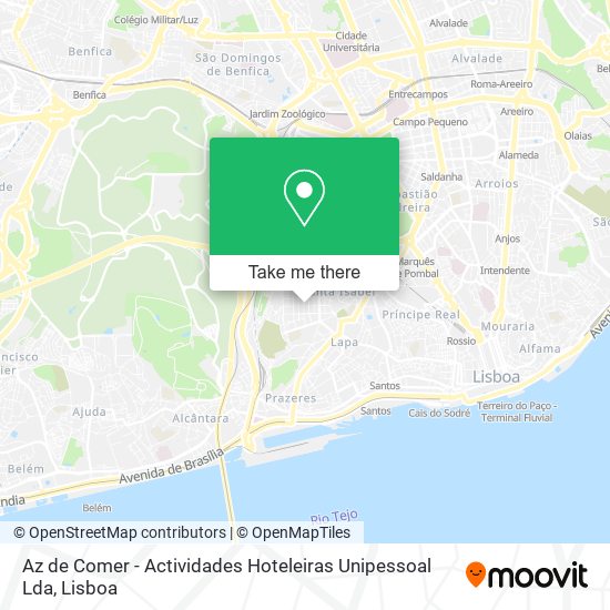Az de Comer - Actividades Hoteleiras Unipessoal Lda mapa
