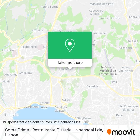 Come Prima - Restaurante Pizzeria Unipessoal Lda map