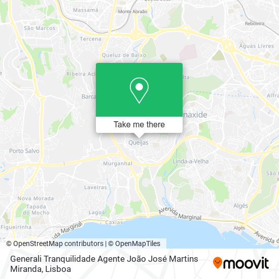 Generali Tranquilidade Agente João José Martins Miranda map