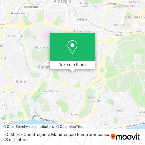 C. M. E. - Construção e Manutenção Electromecânica S.a. map