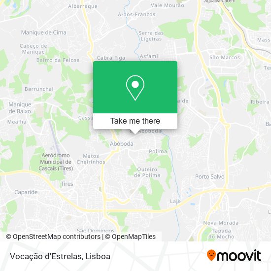 Vocação d'Estrelas map