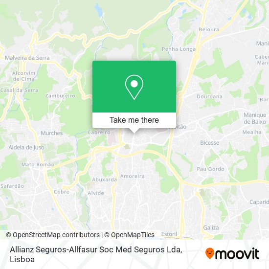 Allianz Seguros-Allfasur Soc Med Seguros Lda map