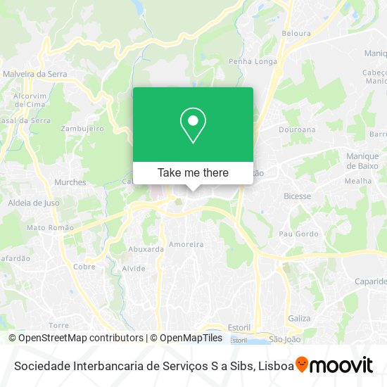 Sociedade Interbancaria de Serviços S a Sibs map