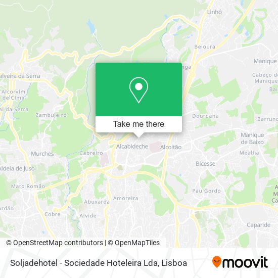 Soljadehotel - Sociedade Hoteleira Lda mapa