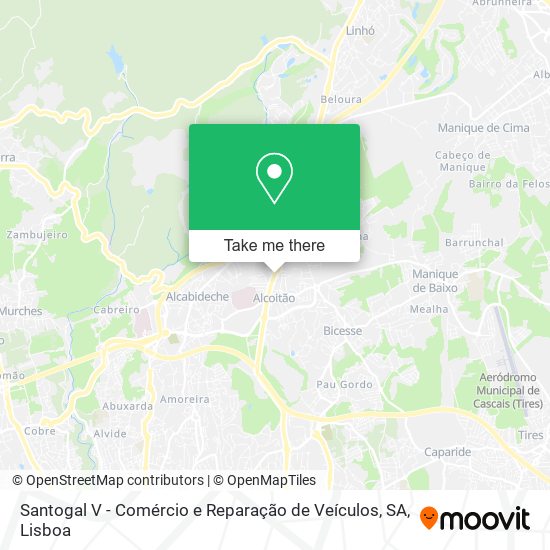 Santogal V - Comércio e Reparação de Veículos, SA map