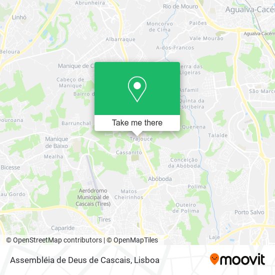 Assembléia de Deus de Cascais mapa