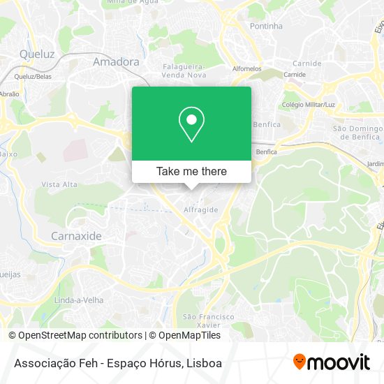 Associação Feh - Espaço Hórus mapa