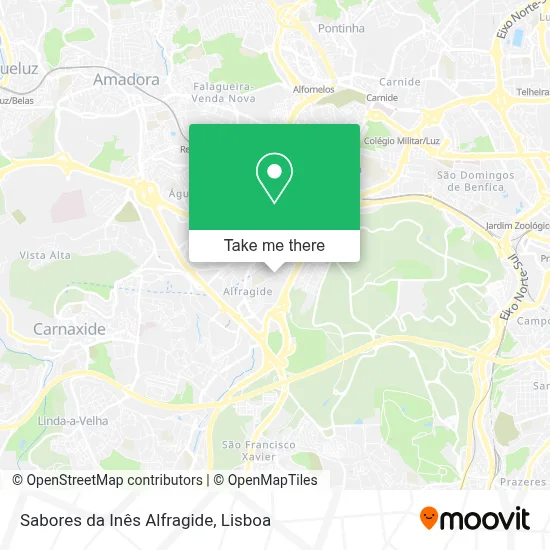 Sabores da Inês Alfragide map