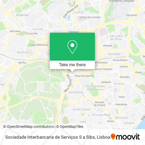 Sociedade Interbancaria de Serviços S a Sibs mapa