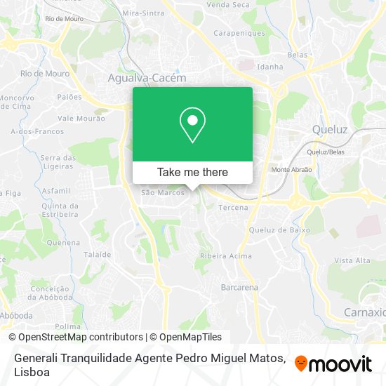 Generali Tranquilidade Agente Pedro Miguel Matos map
